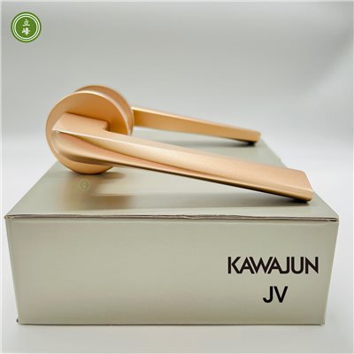 KAWAJUN-JV-霧玫瑰金色 水平門鎖