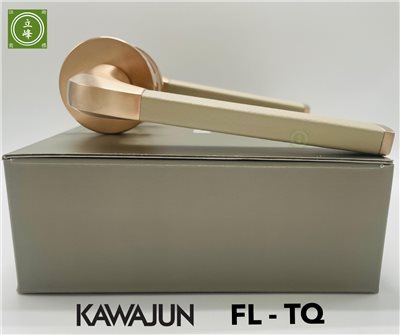 KAWAJUN-FL-拉絲玫瑰金+淺色皮革 