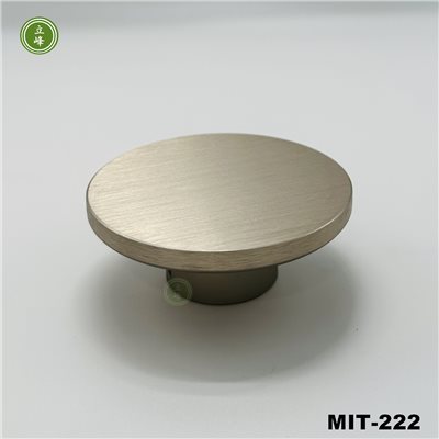 MIT-222【正面鎖】霧銀色圓形把手 