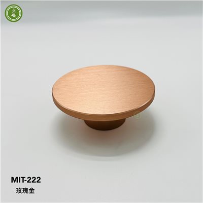 MIT-222【正面鎖】玫瑰金圓形把手 