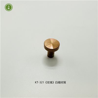 KT-321《玫瑰》白鐵材質單顆把手