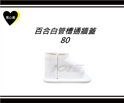 百合白管槽通牆蓋\80