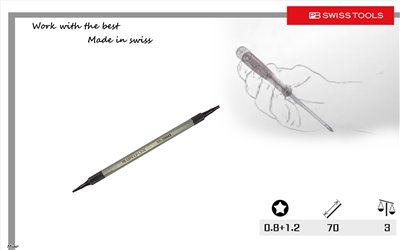 PB 52PN 0.8-1.2-70 5角替換起子頭