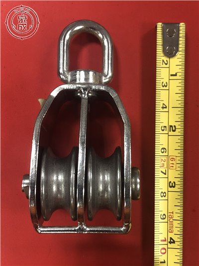白鐵雙車豆滑輪 32mm