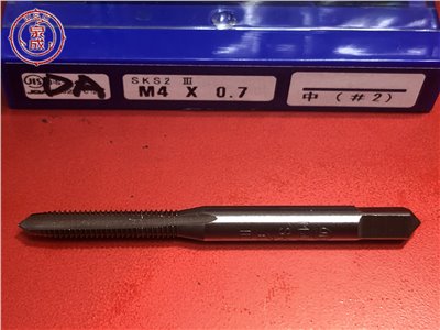 M4 x 0.7 HTD 早坂精密工業 公制螺絲攻2攻單支