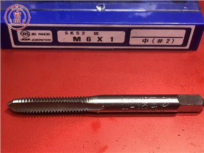 M6 x 1.0 HTD 早坂精密工業 公制螺絲攻2攻單支