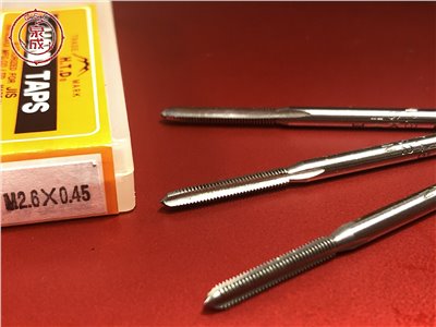 M2.6 x 0.45 HTD 早坂精密工業 公制螺絲攻1-3攻三支組