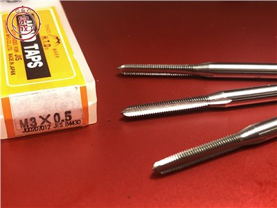M3 x 0.5 HTD 早坂精密工業 公制螺絲攻1-3攻三支組