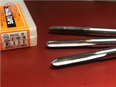 M5 x 0.8 HTD 早坂精密工業 公制螺絲攻1-3攻三支組