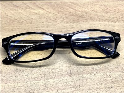 網路販賣限定 - 文青風 韓風濾藍光眼鏡(平光) 亮黑框