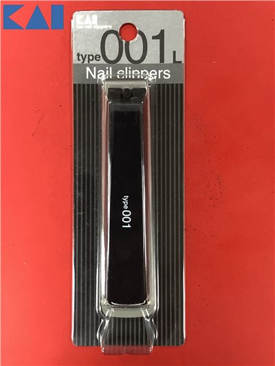 日本貝印 KAI 抗菌指甲刀 001 L 黑(平口) KE-0123