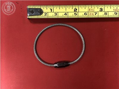 彩色多功能白鐵鋼索圈 15cm  (白色)