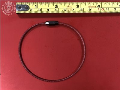 彩色多功能白鐵鋼索圈 23cm  (紅色)