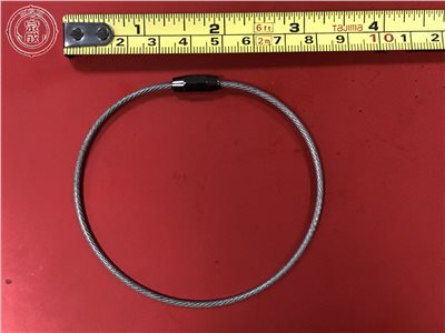 彩色多功能白鐵鋼索圈 23cm  (白色)