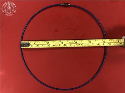 彩色多功能白鐵鋼索圈 50cm  (藍色)