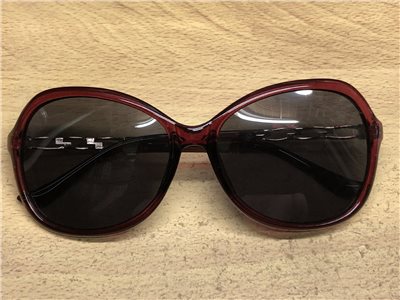 網路販賣限定 - 淑女偏光眼鏡 紅框灰色鏡片