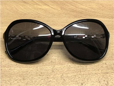 網路販賣限定 - 淑女偏光眼鏡 亮黑框灰色鏡片