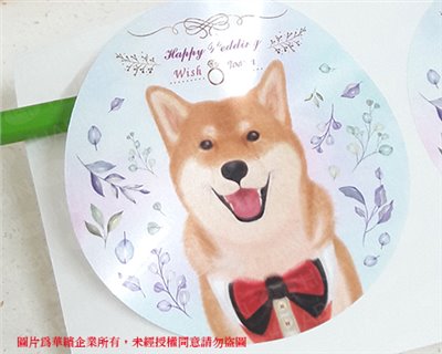 亮面珠光貼紙上亮膜