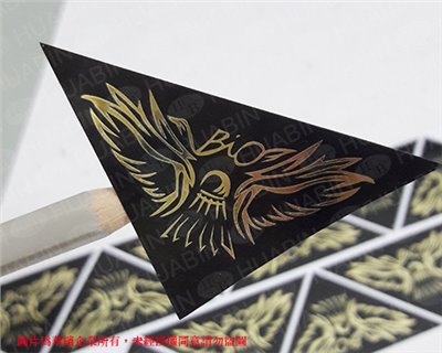 亮金龍貼紙