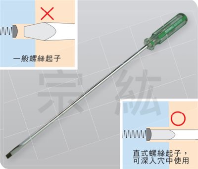 102 一字直式螺絲起子