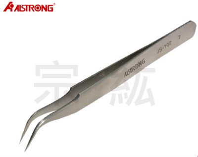 TZ-102 彎尖不鏽鋼無磁鑷子