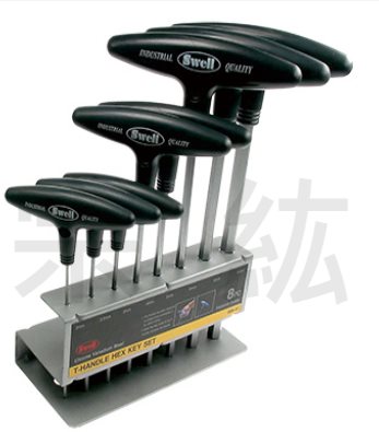 8支組T型球頭六角板手   CR-V