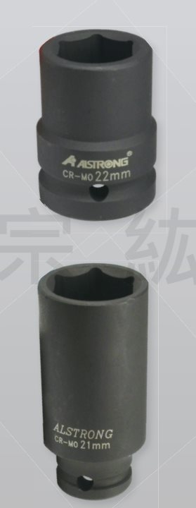 3/8" 氣動短．長型套筒