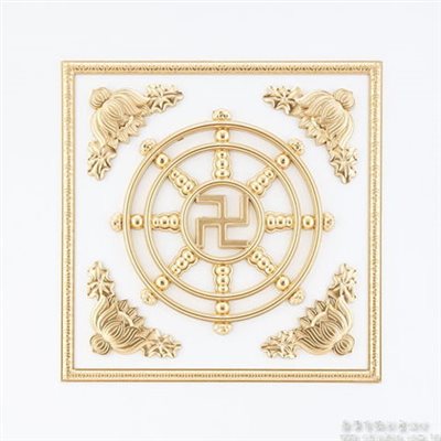 法輪(白底)