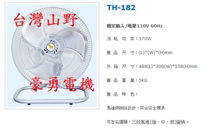 18英吋金牛桌扇