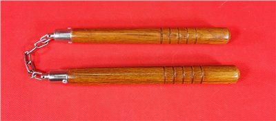 I-10雙節棍-木頭鐵鍊(台灣製造)