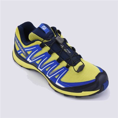 SALOMON 野跑鞋 男款 L39471600 硫磺黃.馬德拉藍.航海藍 法國進口