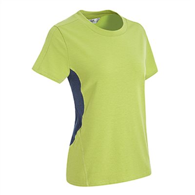 瑞多仕 DB8855 女款TENCEL® 女圓領(脇配爬線) 草綠色/午夜藍色