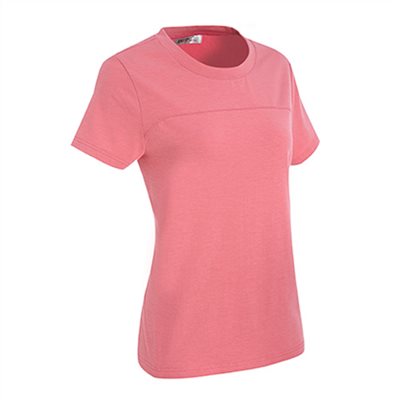 瑞多仕 DB8853 女款TENCEL® 女圓領剪接 桃粉紅色