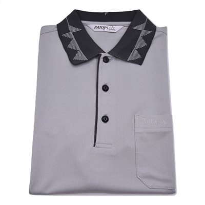 瑞多仕 DB8720 男款THERMOCOOL 男POLO(門襟出芽) 鴿灰色