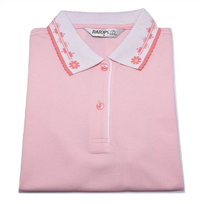瑞多仕 DB8212 女款THERMOCOOL 女POLO 珍珠色/白色