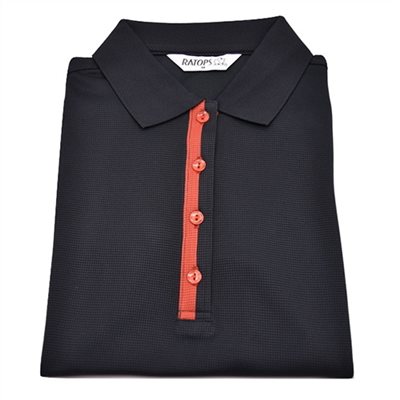 瑞多仕 DB8227 女款COOLMAX 女POLO 黑色/紅棕色/灰卡其色