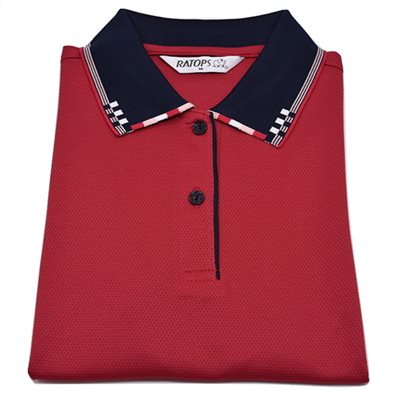 瑞多仕 DB8422 女款THERMOCOOL 女POLO(門襟出芽) 紫紅色/墨藍芽