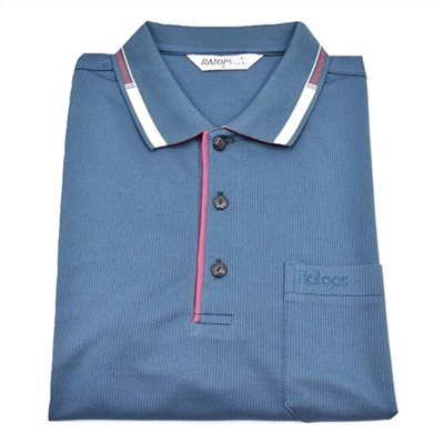 瑞多仕 DB8722 男款THERMOCOOL 男POLO(門襟出芽) 暗夜藍色