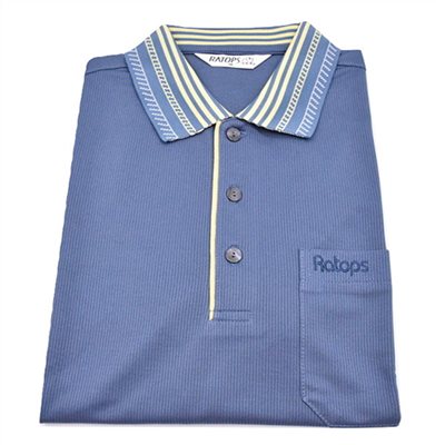 瑞多仕 DB8724 男款THERMOCOOL 男POLO(門襟出芽) 湛藍色