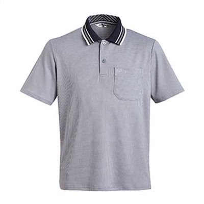 瑞多仕 DB8755 男款COOLMAX+隔濕紗 男素色POLO 金屬灰色