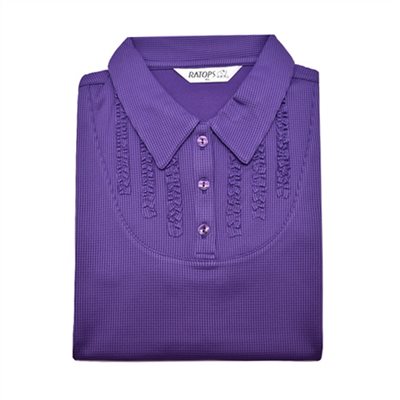 瑞多仕 DB8044 女款COOLMAX 女POLO 紫色