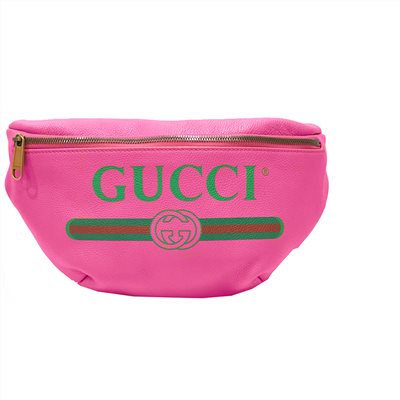 【GUCCI 古馳】530412 復古綠紅綠織帶牛皮腰包/斜背包(80CM) 
