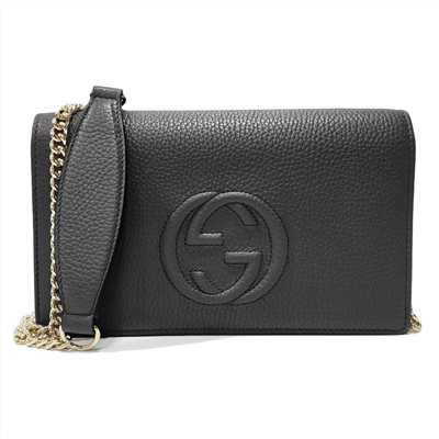 【GUCCI 古馳】598211 經典SOHO鍊帶WOC手拿/斜背包