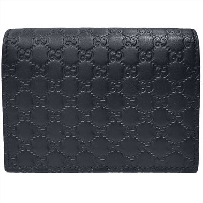【GUCCI 】544474 Gutchishima GG 釦式名片夾/零錢包(藍色)