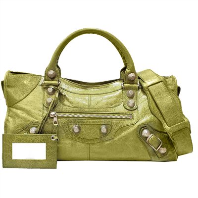 【Balenciaga】173082 羊皮皮革Giant Part Time手挽肩背兩用袋(草綠)