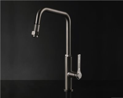 GESSI  60053  廚用伸縮龍頭(黑鋼色)