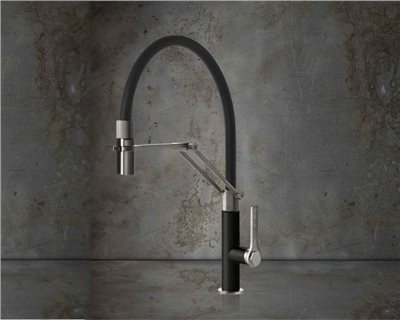 GESSI  60055  廚用伸縮龍頭(不鏽鋼色)