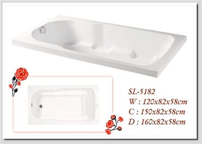 SL-5182 高亮度壓克力浴缸  