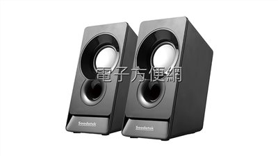 Soodatek 2.0聲道USB多媒體喇叭 SS0120-D5LBK