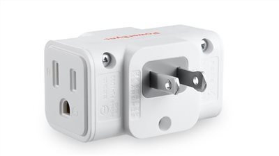 PowerSync 群加 TC2303N9 3P轉2P 三插壁插(白) 轉接 擴充插座
